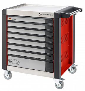 Wózek warsztatowy TTS 8-szuflad czerwony z Nakładkami, 1000x1024x 652 mm; max obciążenie: 40kg na szufladę; 1400 kg na Wózek 98/VA8 R STAHLWILLE 81200110