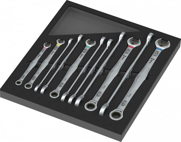 Wkładka piankowa 9735 z zestawem kluczy Joker 6007 Set 1, 12 części WERA 05150125001