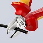 Szczypce Tnące Boczne Izolowane Czyste Cięcie KNIPEX 70 06 140 - 5
