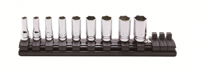 Zestaw nasadek półgłębokich 6-kątnych 9szt. KOKEN