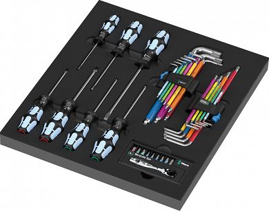 Wkładka piankowa 9760 Stainless Set 1, 36 części WERA 05150160001