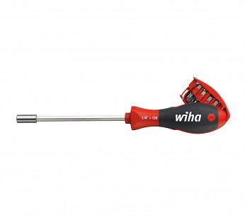 Magnetyczny wkrętak śrubokręt z magazynkiem bitów TORX® z 8 bitami, 1/4" 32902 WIHA