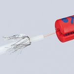 Ściągacz z kabli przewodów 3 x 0,75 mm2 KNIPEX 16 60 100 SB - 4