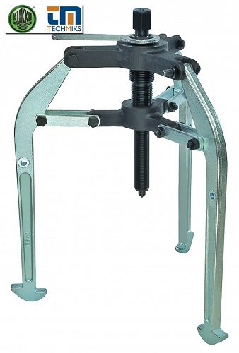 Ściągacz 3-ramienny „Tirax” z ustawianymi wstępnie ramionami do ściągania wewnętrznego i zewnętrznego KUKKO 12-7