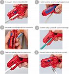 Uniwersalne narzędzie do ściągania izolacji ErgoStrip KNIPEX 16 95 01 SB - 3