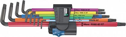 Zestaw kluczy trzpieniowych 967/9 TX XL Multicolour z funkcją przytrzymującą HF 1 05024470001 WERA