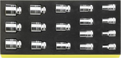 Zestaw TCS 1/3 nasadek 1/2" w zakresie 3/8"-1 1/4", 17-Częściowy TCS 50A/17 STAHLWILLE 96838780