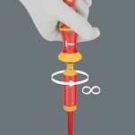Rekojeść izolowana dynamometryczna nastawna 0,3-1,2Nm do wymiennych trzpieni VDE WERA 05074752001 - 7