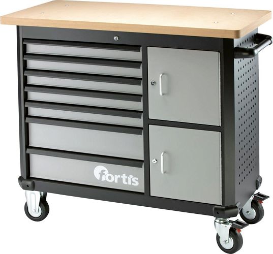 Stół warsztat. na kółkach 1170x560x1020mm FORTIS 4317784730921