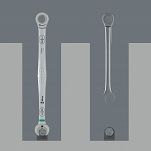 Klucz płasko-oczkowy z grzechotką w opakowaniu do sprzedaży detalicznej 6007 Joker SB, w wykonaniu długim, calowy, 11/16