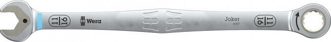 Klucz płasko-oczkowy z grzechotką w opakowaniu do sprzedaży detalicznej 6007 Joker SB, w wykonaniu długim, calowy, 11/16