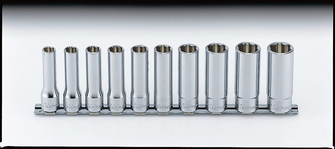 Zestaw nasadek 10mm-22mm sześciokątnych Surface Drive długich KOKEN