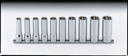 Zestaw nasadek 10mm-22mm sześciokątnych Surface Drive długich KOKEN