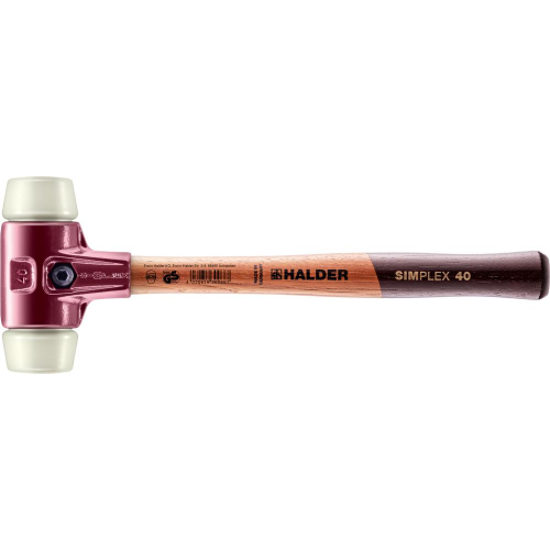 Młotek z miękkim bijakiem SIMPLEX, nylonowy 40mm HALDER 3008.040