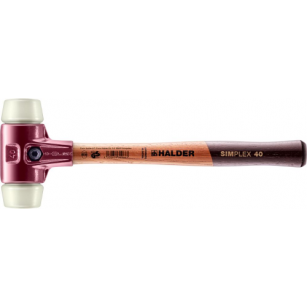 Młotek z miękkim bijakiem SIMPLEX, nylonowy 40mm HALDER 3008.040