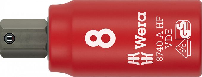 Klucz nasadowy trzpieniowy 8740 A VDE HF Zyklop, izolowany, 1/4