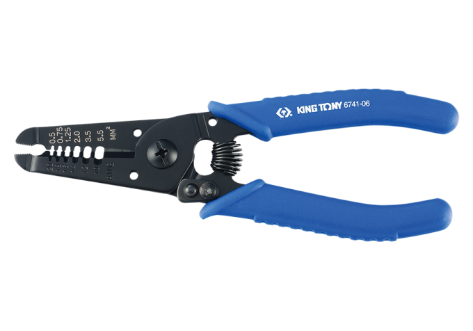 Szczypce do kabli i ściągania izolacji, 150mm KING TONY 6741-06