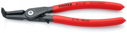 Szczypce precyzyjne do pierścieni osadczych Segera wewnętrznych 40-100 mm KNIPEX 48 41 J31