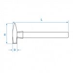 Młotek trójkomponentowy antywibracyjny 500g 320nm KING TONY 782027 - 2