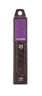 Ostrza segmentowe łamane 25mm, Razar Black Blade 20szt. TAJIMA
