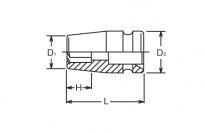 Nasadka udarowa z napędem kwadratowym Pathfinder 23mm KOKEN - 2