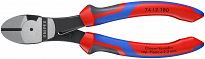 Szczypce Tnące Boczne ze sprężyną o zwiększonym przełożeniu KNIPEX 74 12 180 - 3