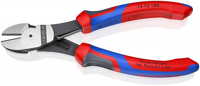 Szczypce Tnące Boczne ze sprężyną o zwiększonym przełożeniu KNIPEX 74 12 180