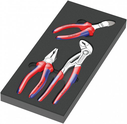 Wkładka piankowa ze szczypcami KNIPEX, Set 1, 9780 3 część 05150180001