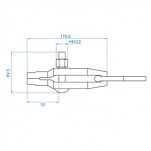 Klamra blacharska wąska 32 mm, 3 T KING TONY 9CD14 - 2