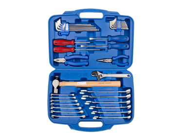 Zestaw narzędzi 37cz. wkrętaki śrubokręty , klucze, młotek, szczypce, imbusy, walizka, KING TONY 90337MR