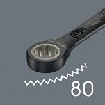 Zestaw kluczy płasko-oczkowych z grzechotką 6000 Joker Black Edition 11 Set 1, 11 części WERA 05020017001 - 7