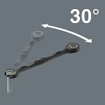 Zestaw kluczy płasko-oczkowych z grzechotką 6000 Joker Black Edition 11 Set 1, 11 części WERA 05020017001 - 6