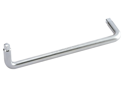 Pokrętło trzpieniowe do korka oleju typ "l" 90° 230mm, kwadrat dwustronny 8mm x 10mm , chrom KING TONY 1586-09