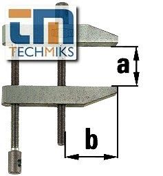 Ścisk śrubowy modelarski 60/35 mm równoległy PA BESSEY PA55
