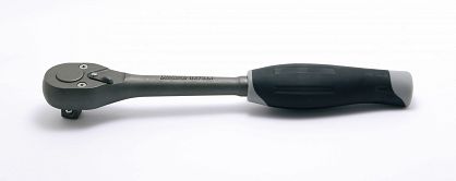 Grzechotka 3/8" 24 zęby z przełącznikiem uchwyt gumowy czerniona KOKEN