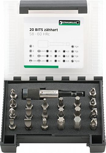 Zestaw końcówek typu BIT, 21-elementowy 1204/21-2 STAHLWILLE 96080122