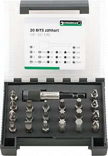 Zestaw końcówek typu BIT, 21-elementowy 1204/21-2 STAHLWILLE 96080122