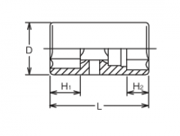 Nasadka udarowa dwustronna 1/2