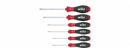 Zestaw wkrętaków śrubokrętów SoftFinish TORX® Tamper Resistant (z otworem) 6-cz. 24506 WIHA