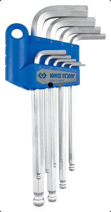 Zestaw imbusów 9 szt. 1130M - HEX z kulką długie 1,5 - 10mm  KING TONY 20110MR