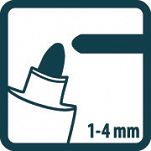 Marker permanentny okrągły czarny PICA 520/46 - 4
