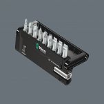 Bity zestaw 9 sztuk (Płaskie+PH+PZ) Bit-Check z mechanizmem szybkomocującym WERA 05056159001 - 2