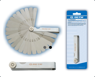 Szczelinomierz 25 szt. 0.04 - 1.00mm 13x85mm KING TONY 77335-25 