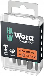 Bit TORX 25 Impaktor 50mm WERA 867/4 IMP WERA 05057665001 Dotyczy 1 sztuki