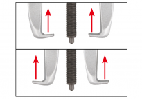 Ściągacz do łożysk 2-ramienny przesuwny, maks. śr. zew. 90mm KING TONY 7962B-35 - 4