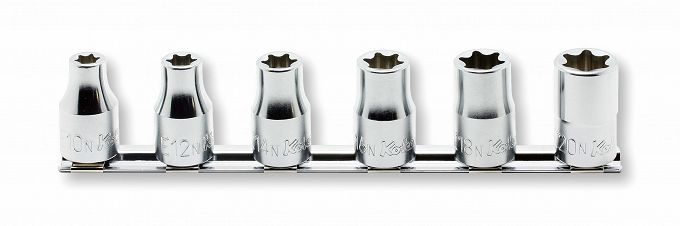 Zestaw nasadek E10N-E20N TORX z niskim profilem KOKEN