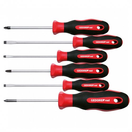 Zestaw wkrętaków śrubokrętów 6-częściowy PZ GEDORE RED R38002106 3301271