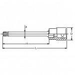 Nasadka T20 z okrągłym trzpieniem TORX KOKEN - 2
