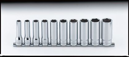 Zestaw nasadek 10mm-22mm sześciokątnych długich KOKEN