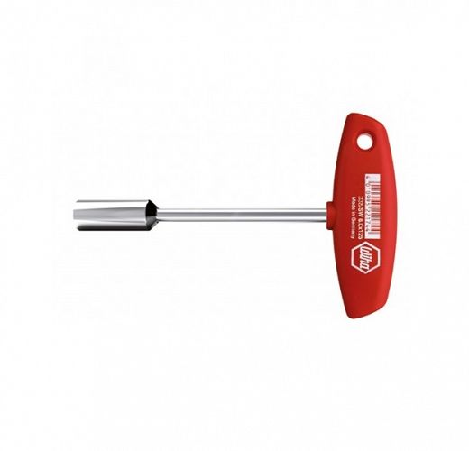 klucz nasadowy 10,0 x 125 mm z rękojeścią T czworokątny niklowany na wysoki połysk 01007 WIHA